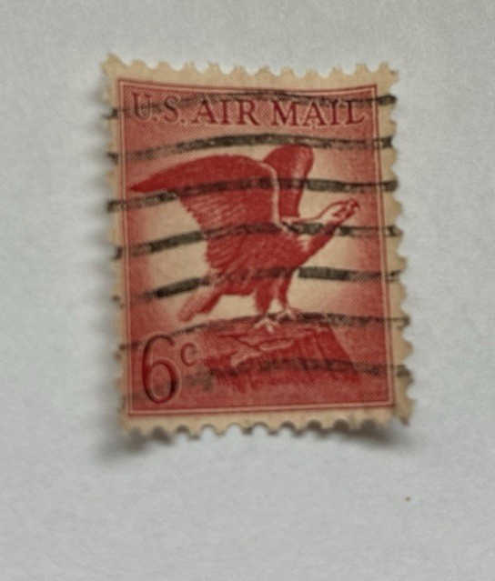 US Stamp C67 Red 6 Cent Air Mail Used 1963