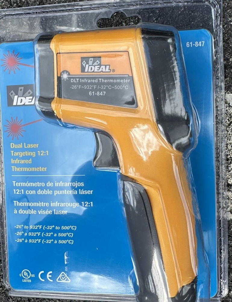 IDEAL 12,1 LED Display Infrared Thermometer