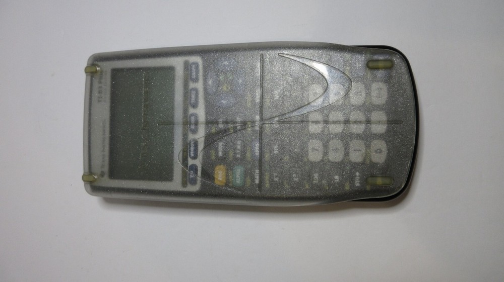 Texas Instruments TI-83 Plus Silver Edition Graphing Calculator & Cover UNTESTED