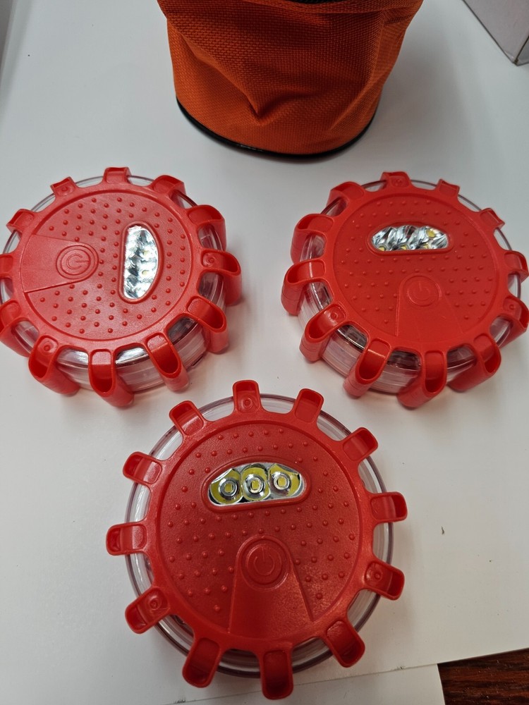 (3 Pack) BBMi LED Road Flares Made in China
