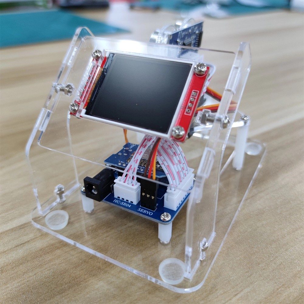 Mini Ultrasonic Radar Screen Display & 1M Motor Range for Arduino Starter Kit