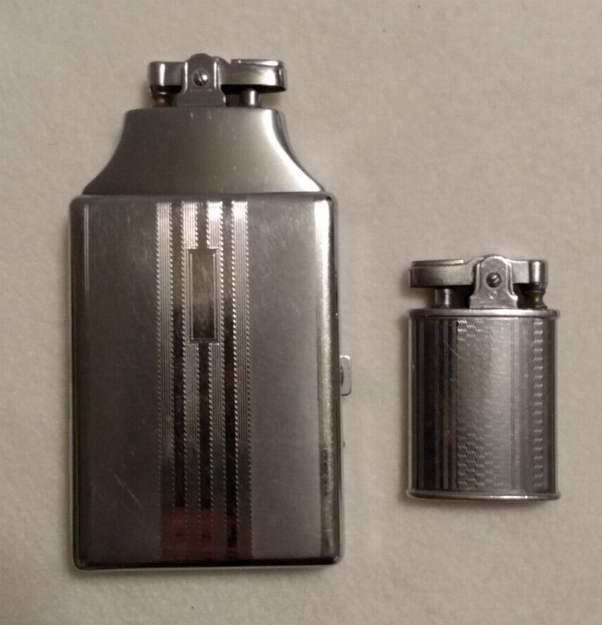 Vintage Ronson Cigarette Case And Lighter Combo Plus Additional Lighter
