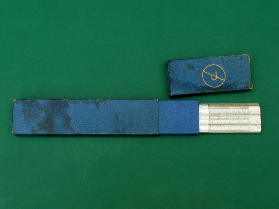 Vintage 1972 USSR Russian Slide Logarithmic Ruler for Engineering Calculation