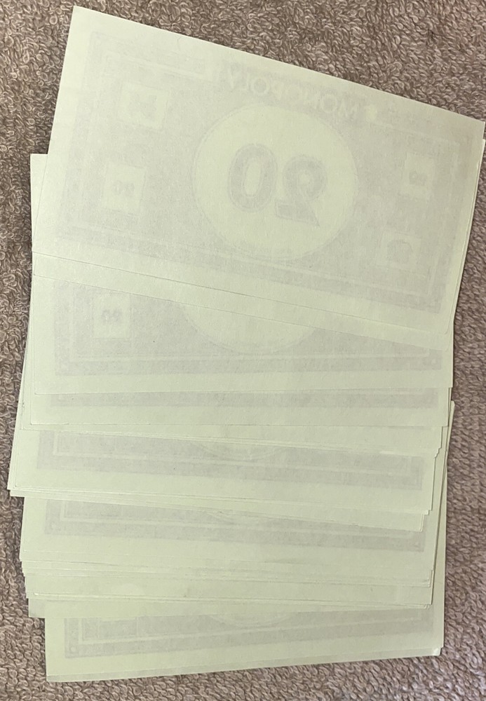 Monopoly 2008 Board Game - Replacement Piece - (30) 20 Bills