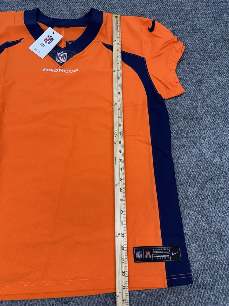 Denver Broncos Authentic Nike Elite Blank Customizable Jersey Size 48 (XL)