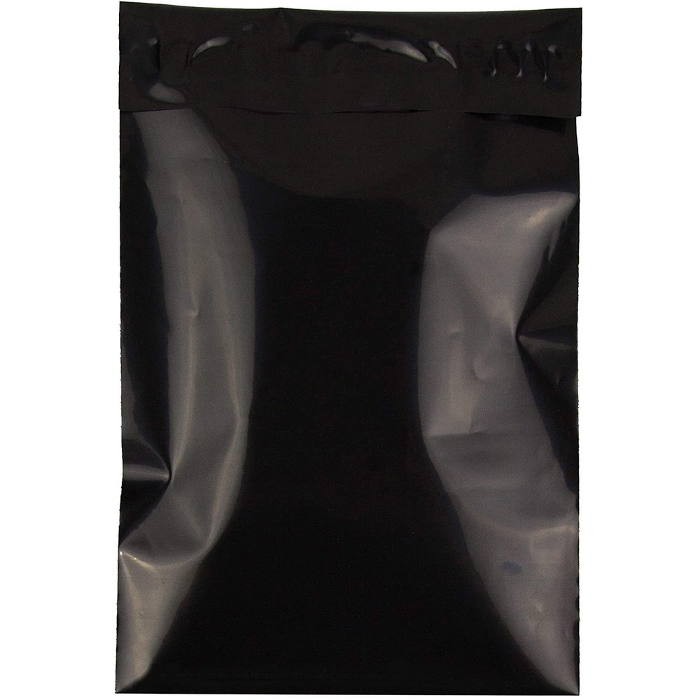 Inspired Mailers - Poly 6x9-100 Pack - 6x9" - 100 Pack, Solid Black