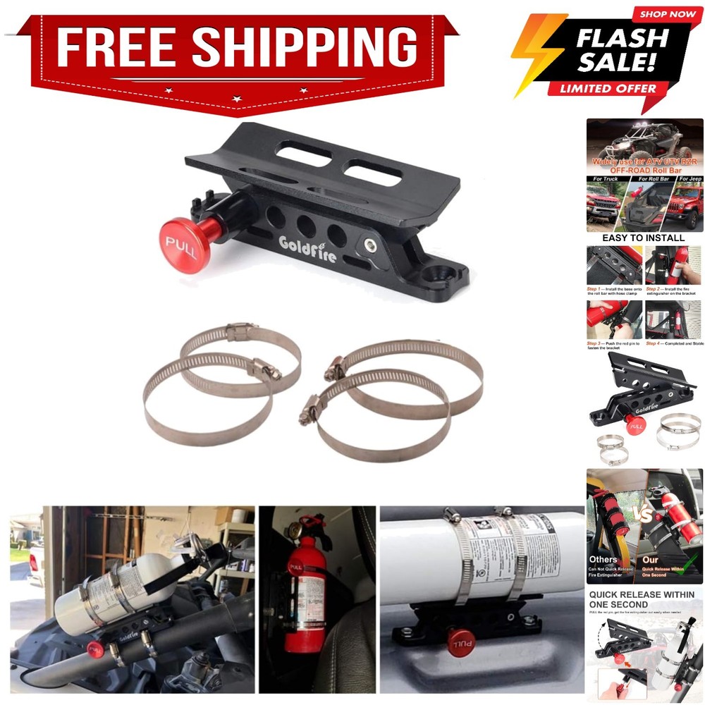 Quick Release Fire Extinguisher Mount Bracket Holder Aluminum Roll Bar Mount ...