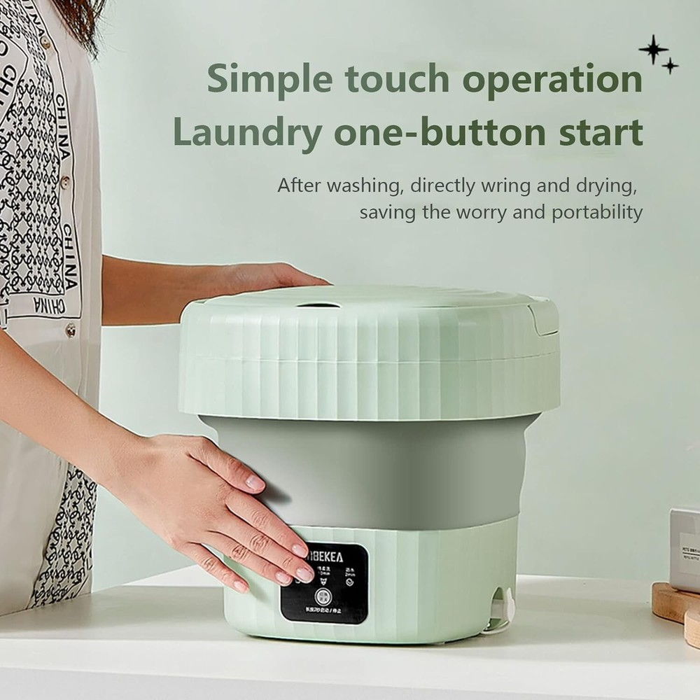 Portable Washing Machine with Clothes Hanger