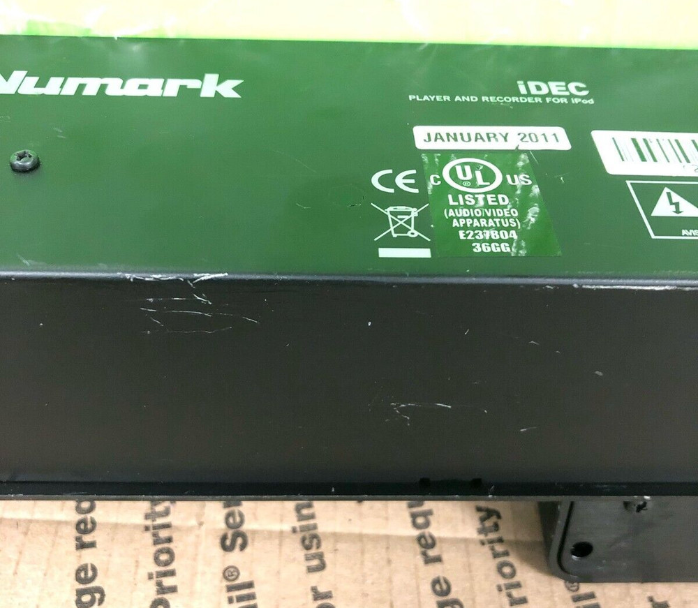 Numark iDEC A/V Playback and Recording Rack Interface for iPod (TESTED)