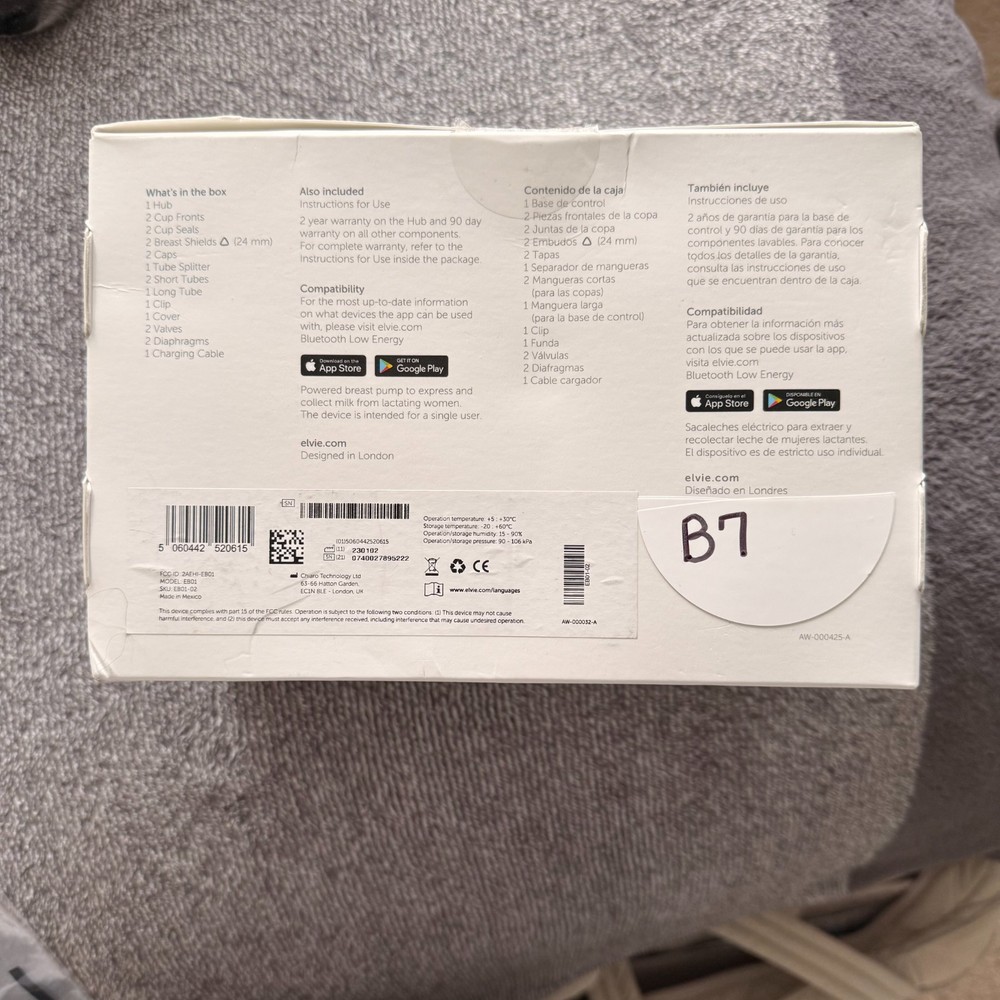 Elvie Stride Double Electric Breast Pump EB01