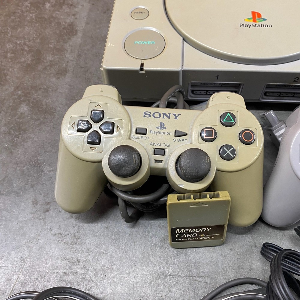 Sony PlayStation 1 PS1 Console Bundle SCPH-7501 Tested