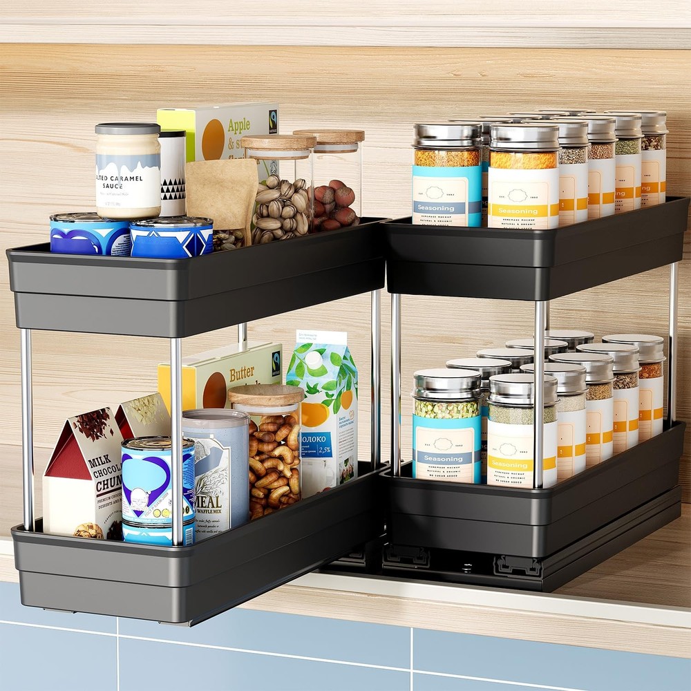 Spice Organization for Cabinet-Vertical Spice Rack Pull Out-Spice Rack Organi...