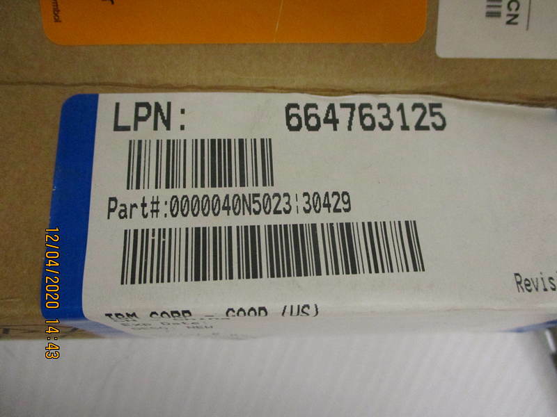 Open Box, IBM, 40N5023, 4610 DI Sensor Assembly