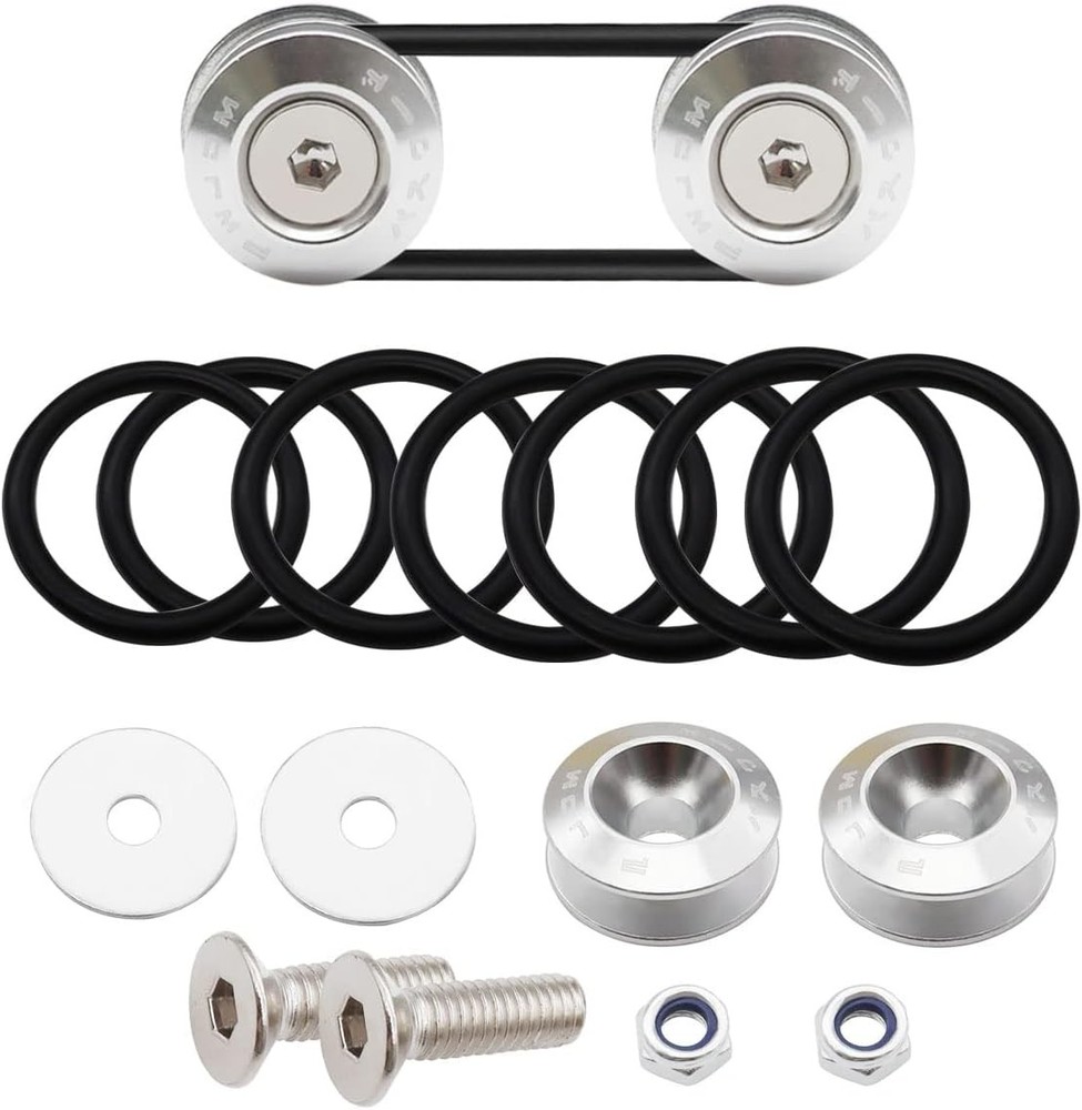 Bumper Quick Release, Front Rear Bumper Holders Quick Release Ki Color: silver