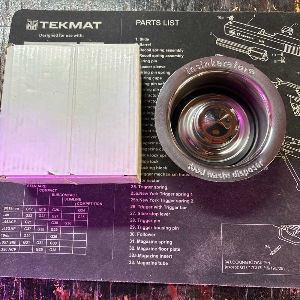 Insinkerator Garbage Disposal Flange Polished Chrome