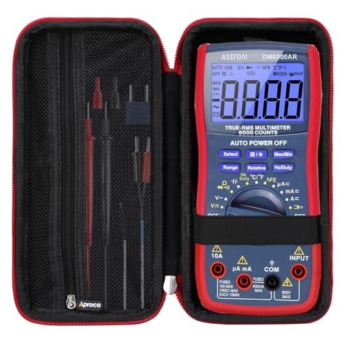 Case Compatible with AstroAI TRMS 6000 Digital Multimeter Analyzer Counts