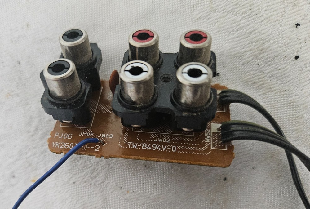 MARANTZ SD255 Dual Stereo Cassette Deck RCA INPUT/OUTPUT PCB