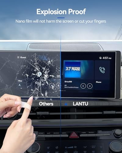 8PCS Car Screen Protector for 2024 2025 Santa Fe