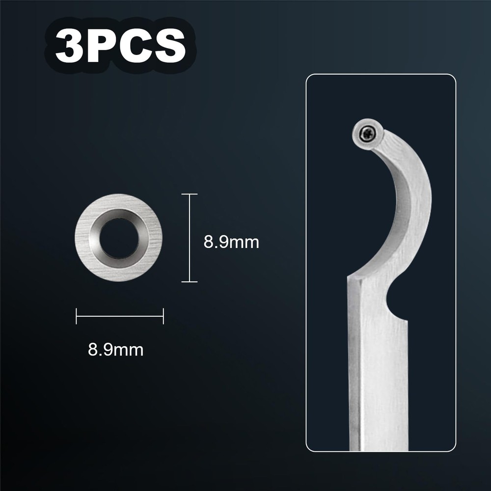 Diraeen 27pcs Carbide Lathe Tools,Tungsten Cutters Inserts Set Silver: