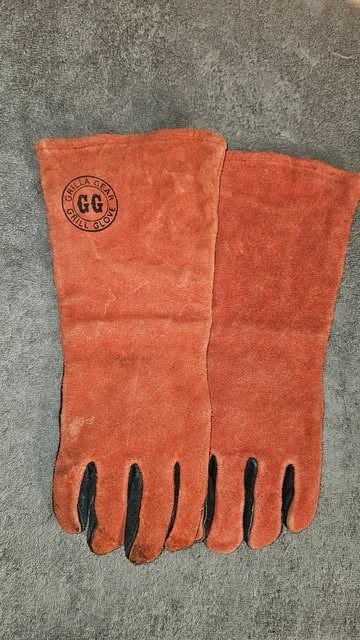 Welding Gloves Leather Mens L Work Construction Grilling