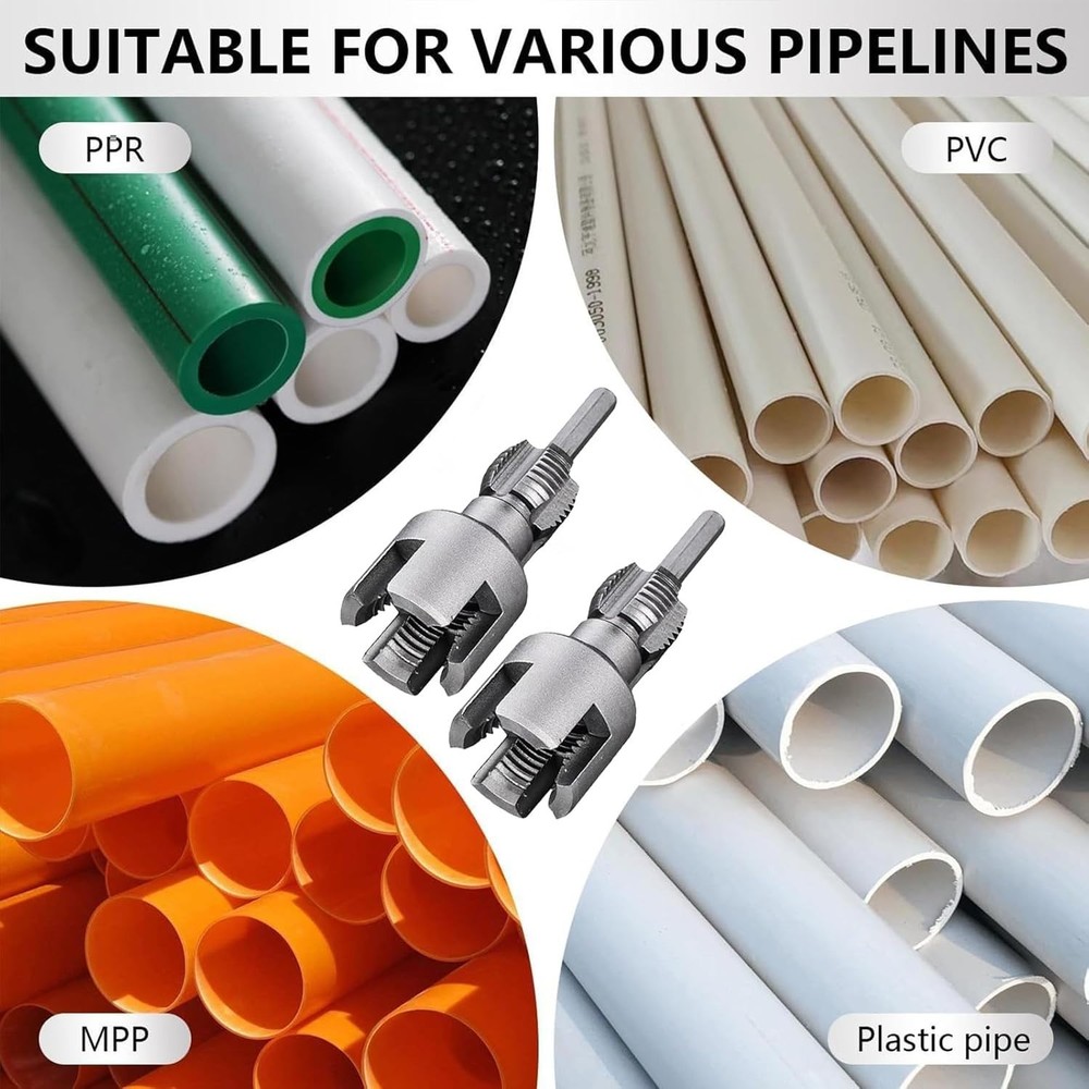 2025 New Pipe Thread Cutting Tool，Integrated Internal & External Pipe Threadi...