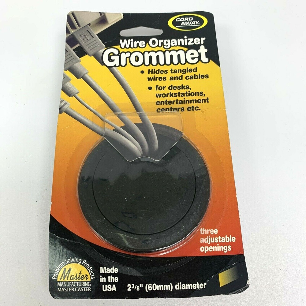Cord Away Wire Organizer Grommet Office Desk