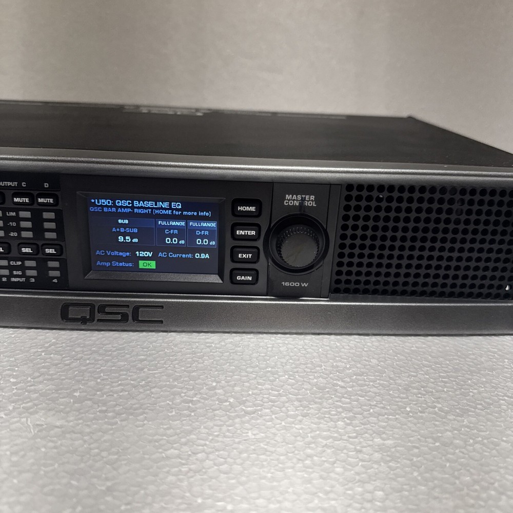 QSC CXD4.2 , 4 Channel Network Processing Amplifier