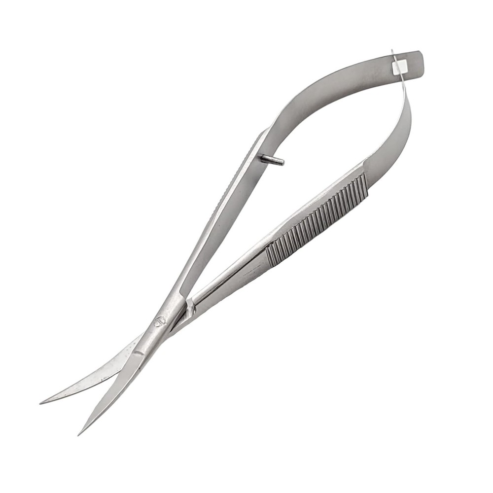 4" spring SQUEEZE scissors CURVED embroidery