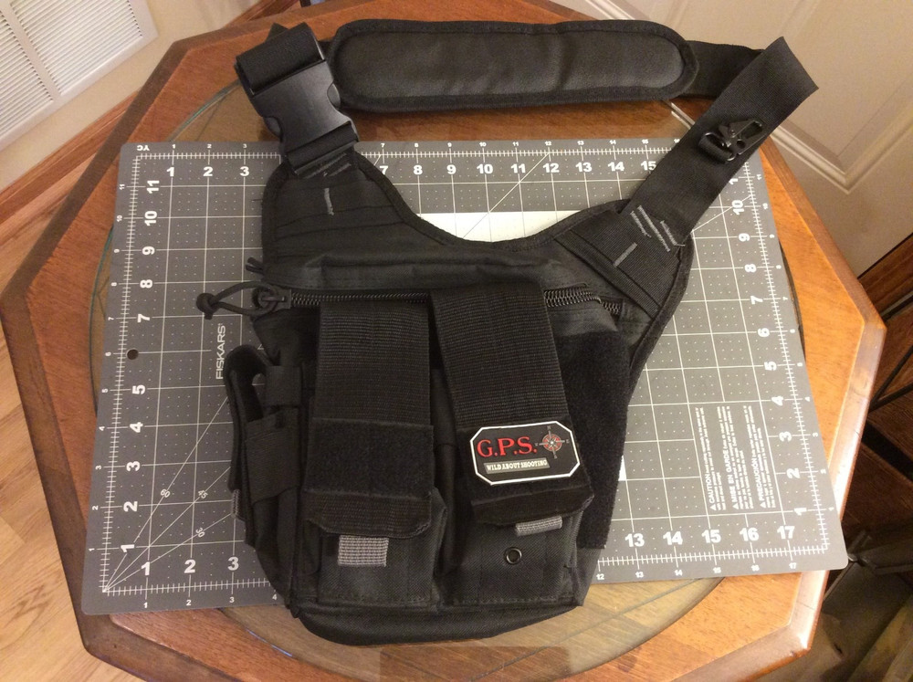 G Outdoors Black Tactical Rapid Deployment Pack Durable Sling Backpack