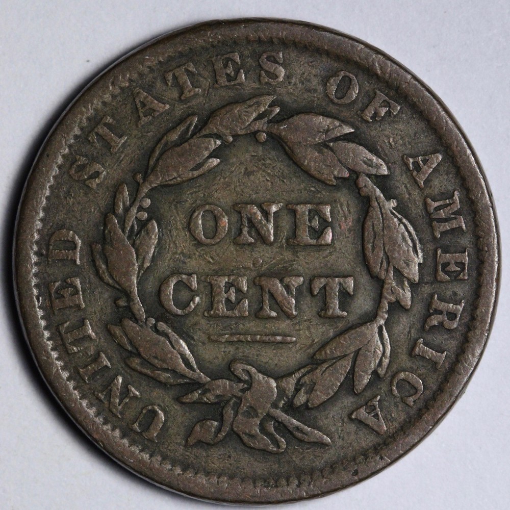 1837 Coronet Head Large Cent VF E122 RUTNM