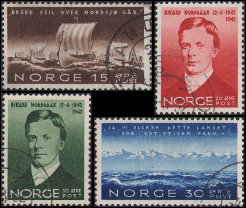 Norway #247-250 Used VF