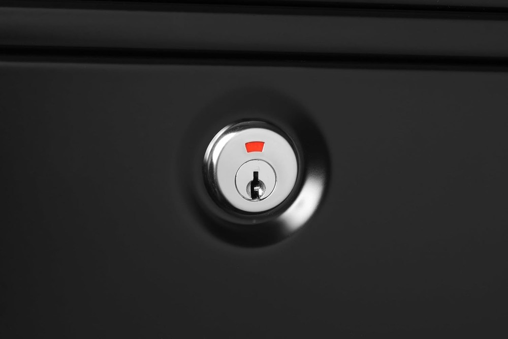 Architectural Mailboxes Dal Rae Galvanized Steel, Locking, Wall Medium, Black