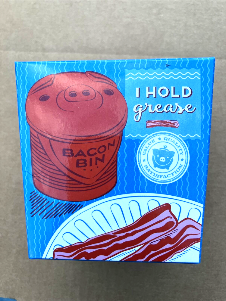 NEW Talisman Designs Original Silicone Bacon Bin Grease Strainer & Storage
