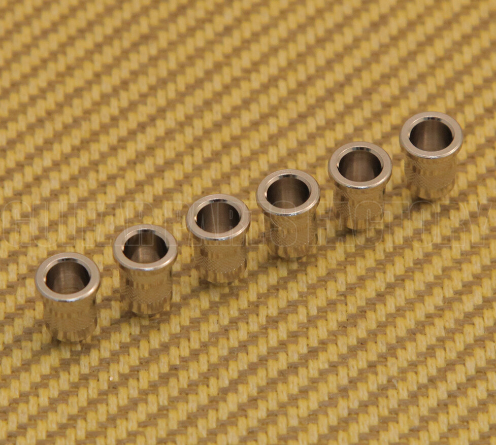 HS015-N (6) Nickel Body String Ferrules for Guitar