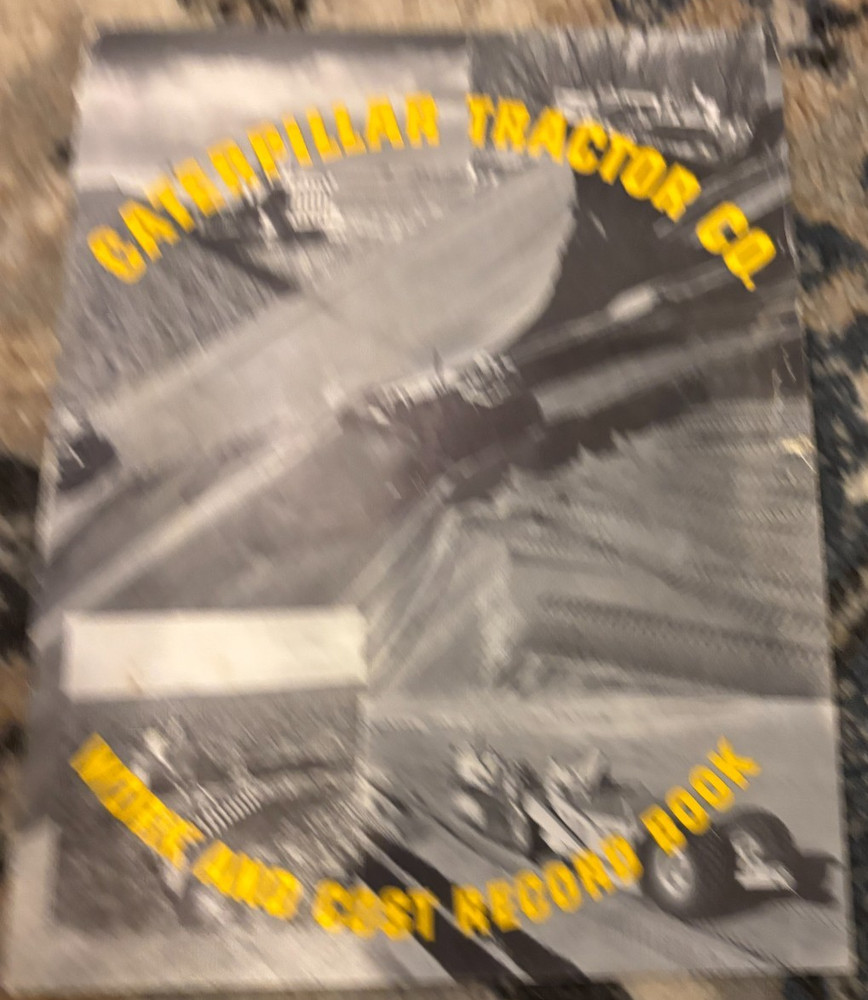Caterpillar CAT Work & Record Book Brochure AMIL26