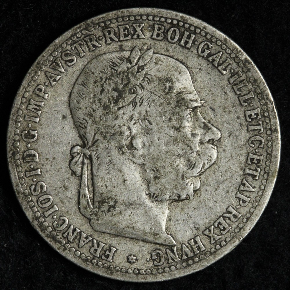 1894 Austria Silver 1 Corona E353 VRU