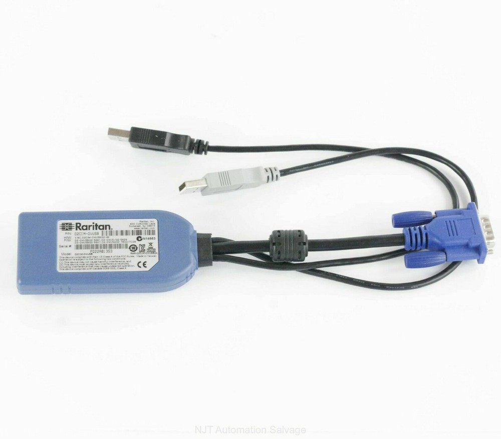 Raritan Dominion KVM CABLE D2CIM-DVUSB Dual Usb Module CABLE