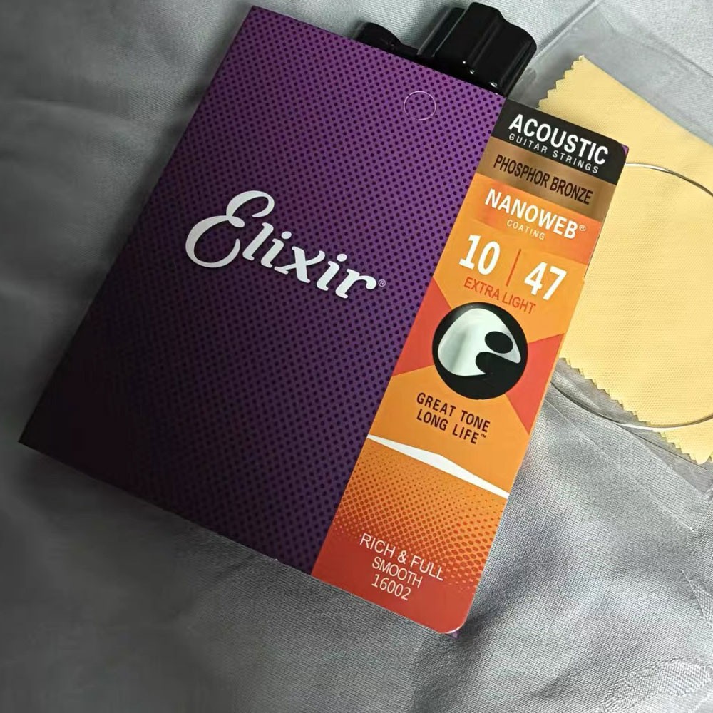 4 Sets 6 Strings 16002 Phosphor Bronze LIGHT Guitar Strings 10-47