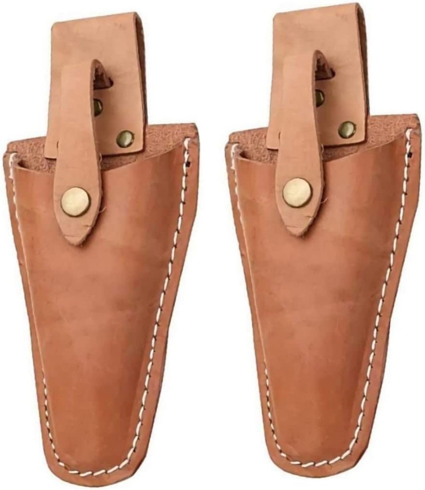 Leather Sheath for Scissors, 2Pcs Leather Sheath Tool Holsters,Garden Pruner ...
