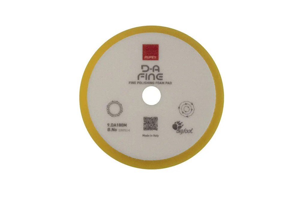 Random Orbital Foam Pad - Fine - Yellow - 180mm