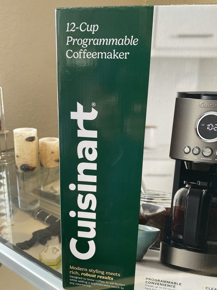 Cuisinart Stainless Steel 12-Cup Coffee Maker, Programmable Brew Machine