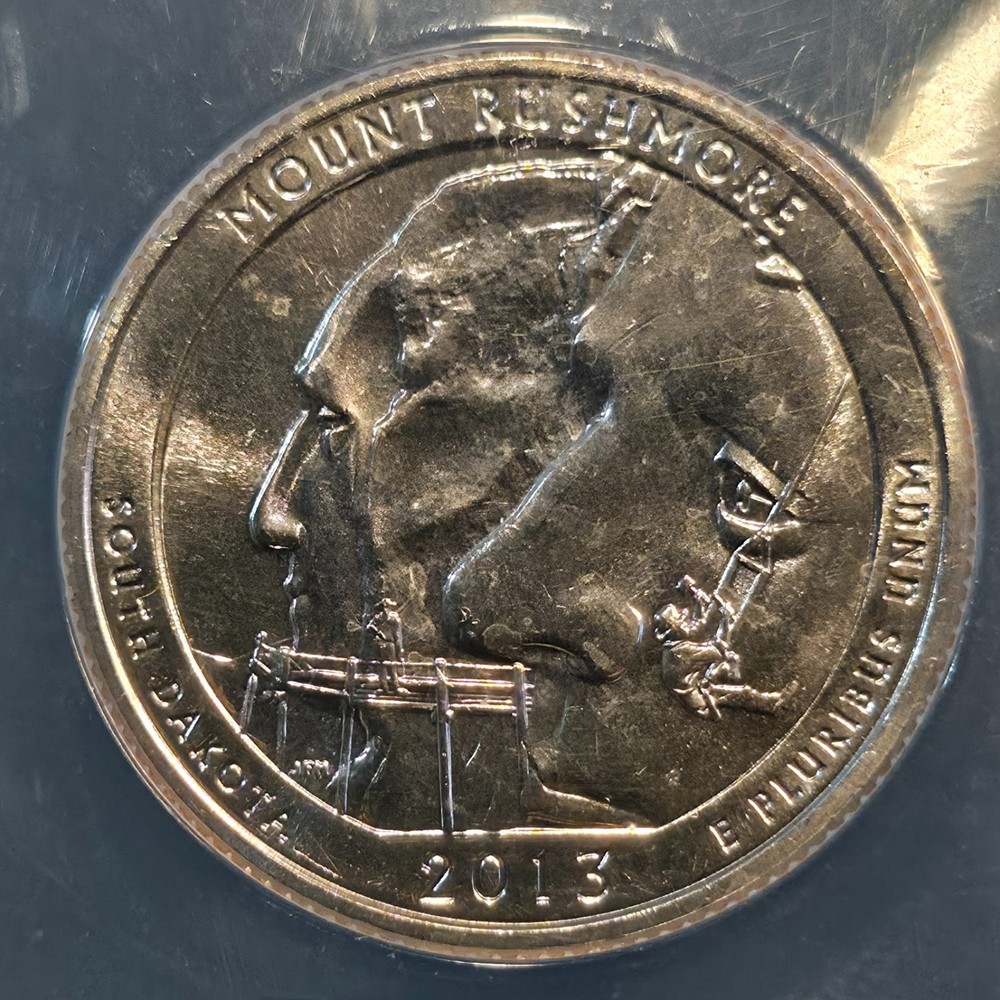 2013 S MOUNT RUSHMORE, MN QUARTER, MS68, ANACS