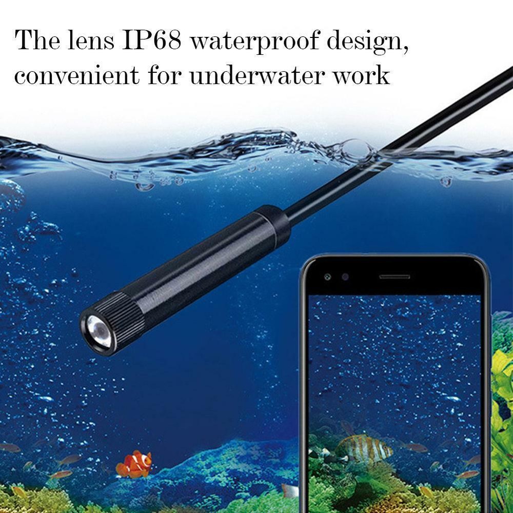 7MM USB Snake Endoscope Borescope For Android Type C HD Inspection Camera Scope