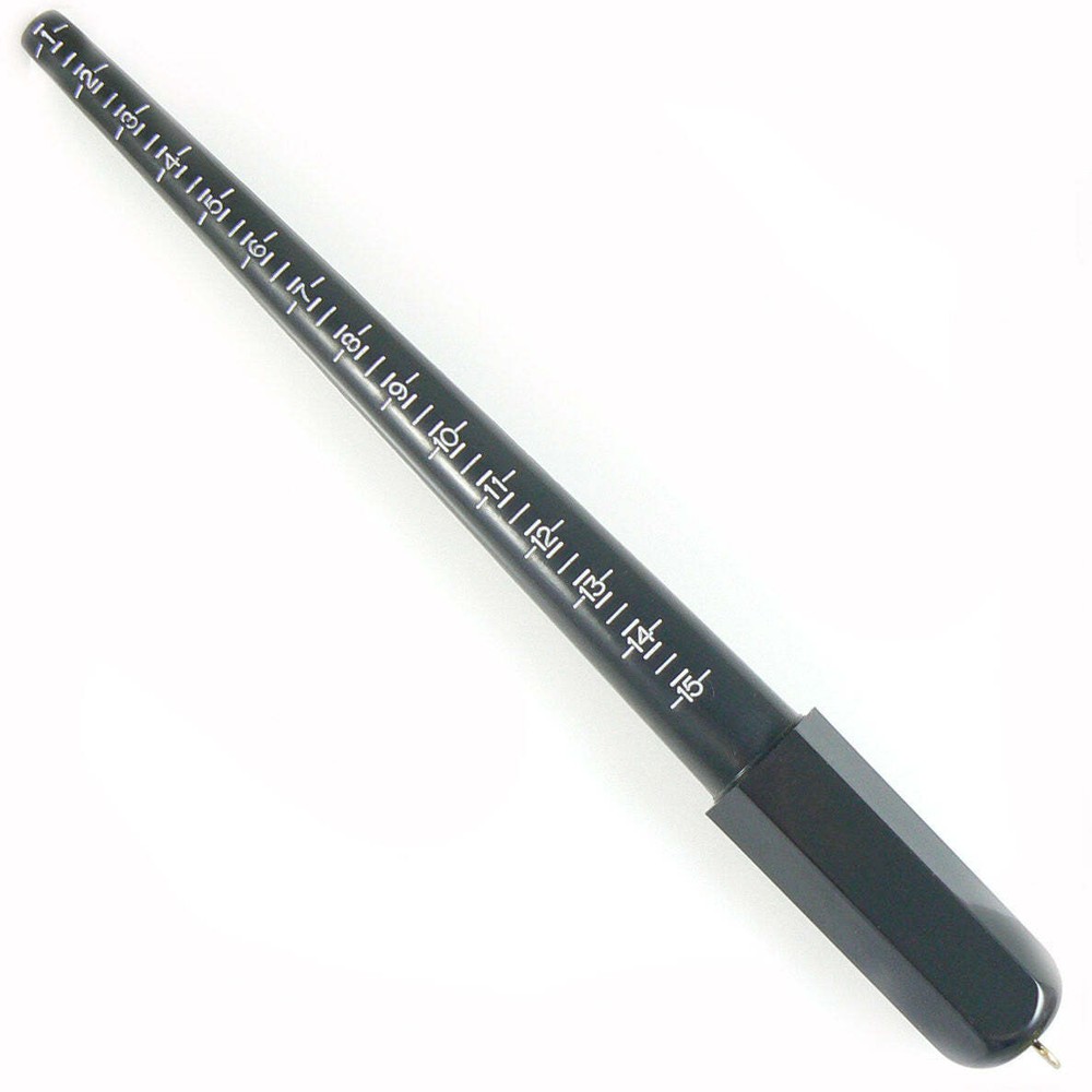 Plastic ring mandrel / ring size checker