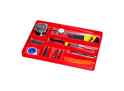 Tool Garage Organizer Tray 10-Compartments Orange