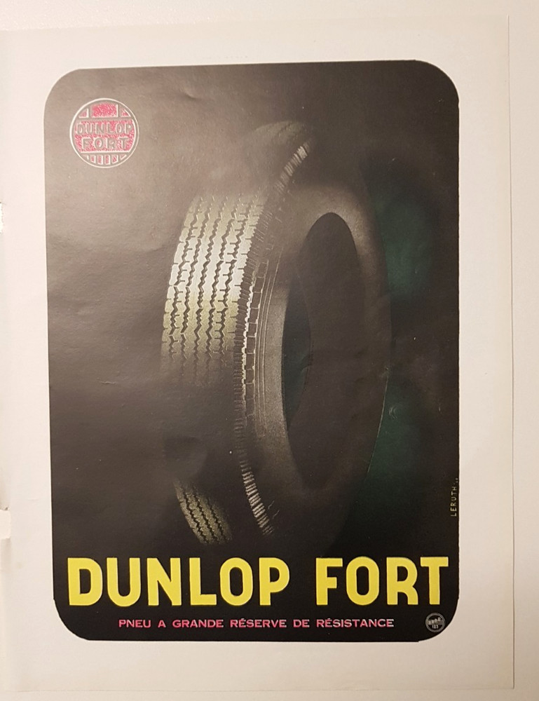 Press advertisement: 1950s KLEBER-DOLOMBES TYRE