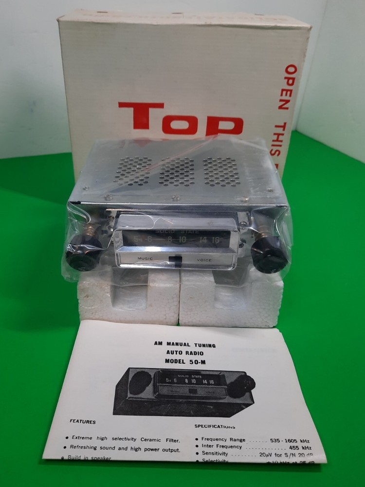 Vintage Solid State Auto Radio Model: 50-M NEW