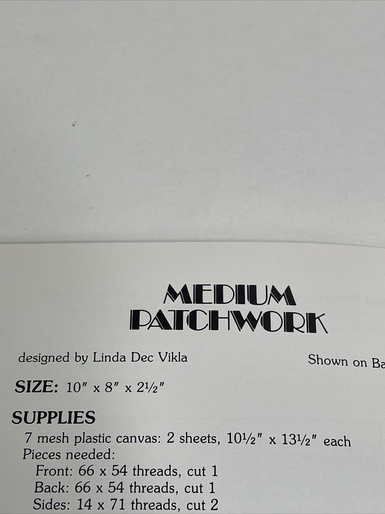 Leisure Arts Needlepoint Totes for Plastic Canvas 10 Projects Pattern