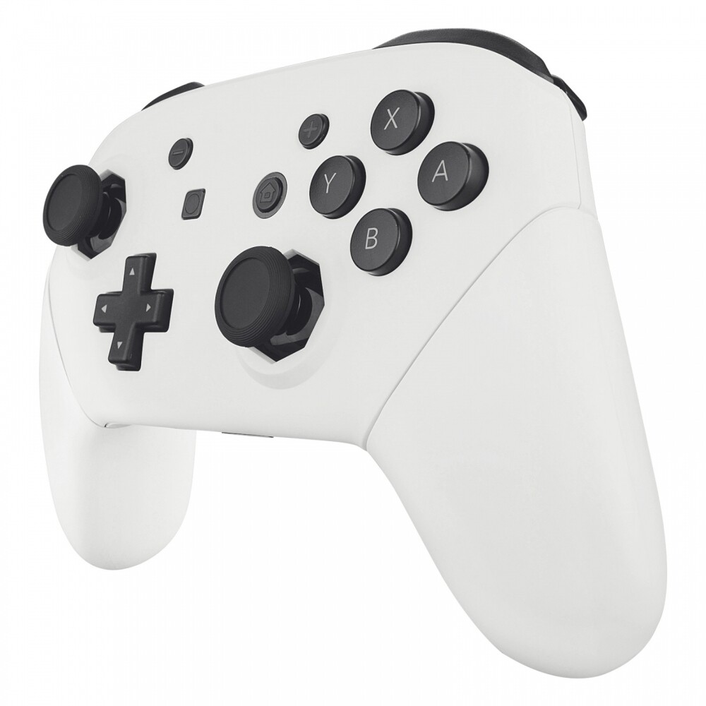 White Octagonal Gated Sticks Design Case for Nintendo Switch Pro Controller