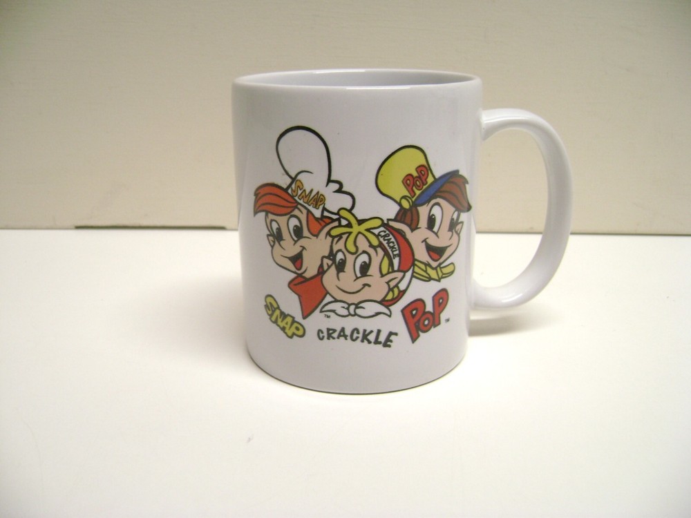 Kellogg's Breakfast Characters SNAP CRACKLE+POP Ceramic Cup, Color on White